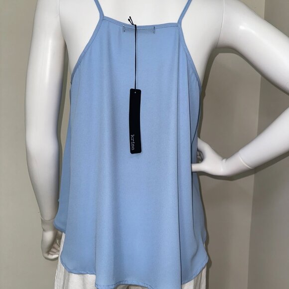 KRISA: NWT, Swing Cami Top, Size - S, Color - Blue / Powder, MSRP - $106 - Picture 4 of 5